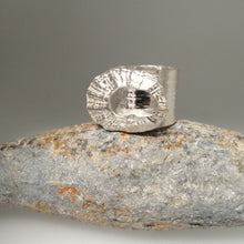 Load image into Gallery viewer, Marazion limpet shell ring in sterling silver handmade by Sharon McSwiney