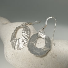 Load image into Gallery viewer, Silver Marazion limpet shell earrings handmade by Sharon McSwiney