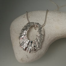Load image into Gallery viewer, Marazion limpet shell necklace in sterling silver handmade by Sharon McSwiney