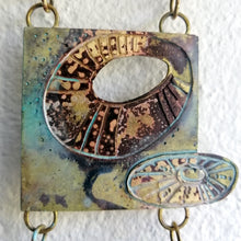 Load image into Gallery viewer, Mini metalwork wall panel detail with etched limpet designs by Sharon McSwiney