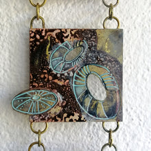 Load image into Gallery viewer, Mini metalwork wall panel detail with etched limpet designs by Sharon McSwiney