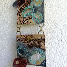 Load image into Gallery viewer, Mini metalwork wall panel with etched limpet designs by Sharon McSwiney
