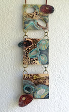 Load image into Gallery viewer, Mini metalwork wall panel with etched limpet designs by Sharon McSwiney