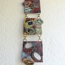 Load image into Gallery viewer, Mini metalwork wall panel with etched limpet designs by Sharon McSwiney