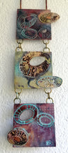 Load image into Gallery viewer, Mini metalwork wall panel with etched limpet designs by Sharon McSwiney
