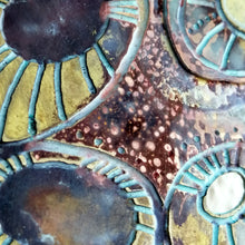 Load image into Gallery viewer, Mini metalwork wall panel detail with etched limpet designs by Sharon McSwiney