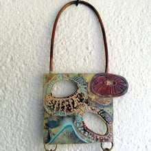 Load image into Gallery viewer, Mini metalwork wall panel detail with etched limpet designs by Sharon McSwiney
