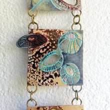 Load image into Gallery viewer, Mini metalwork wall panel detail with etched limpet designs by Sharon McSwiney