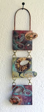 Load image into Gallery viewer, Mini metalwork wall panel with etched limpet designs by Sharon McSwiney