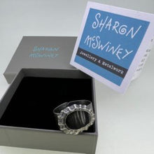 Load image into Gallery viewer, Porthmeor oxidised adjustable limpet shell ring