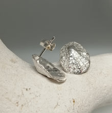 Load image into Gallery viewer, Sterling silver porthminster beach limpet stud earrings handmade by Sharon McSwiney