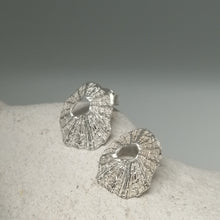 Load image into Gallery viewer, Sennen Cove limpet shell earrings in sterling silver handmade by Sharon McSwiney

