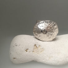 Load image into Gallery viewer, Sennen Cove limpet adjustable ring in sterling silver handmade by Sharon McSwiney
