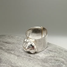 Load image into Gallery viewer, sterling silver barnacle handmade ring by Sharon McSwiney