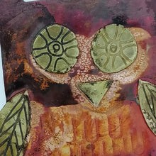 Load image into Gallery viewer, copper owl decoration handmade by Sharon McSwiney