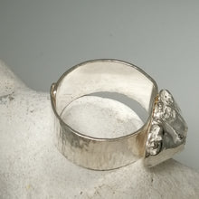 Load image into Gallery viewer, Handmade sterling silver barnacle ring by Sharon McSwiney, St Ives