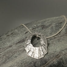 Load image into Gallery viewer, Marazion limpet shell necklace in sterling silver handmade by Sharon McSwiney
