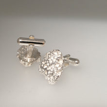 Load image into Gallery viewer, Porthmeor Beach Sterling silver Cuff links by Sharon McSwiney in St Ives
