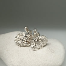 Load image into Gallery viewer, Cuff links textured sterling silver handmade by Sharon McSwiney St Ives