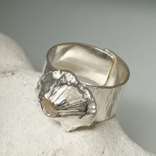 Load image into Gallery viewer, Handmade sterling silver barnacle ring by Sharon McSwiney, St Ives