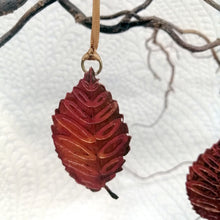 Load image into Gallery viewer, Beech leaf decoration in copper handmade by Sharon McSwiney 
