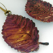 Load image into Gallery viewer, Beech leaf decoration in copper handmade by Sharon McSwiney