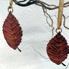 Load image into Gallery viewer, Beech leaf decoration in copper handmade by Sharon McSwiney
