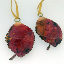 Load image into Gallery viewer, Beech leaf decoration in copper handmade by Sharon McSwiney
