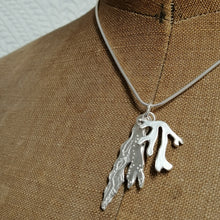 Load image into Gallery viewer, Seaweed bunch sterling silver necklace pendant by Sharon McSwiney St Ives