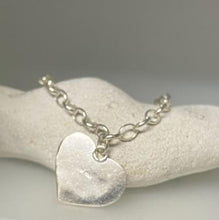 Load image into Gallery viewer, Large heart &amp; cat bracelet
