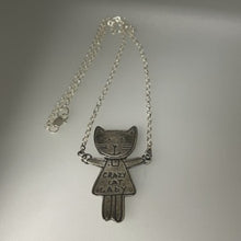 Load image into Gallery viewer, Crazy cat lady necklace