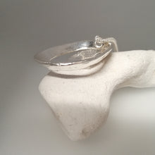 Load image into Gallery viewer, sterling silver double limpet pendant necklace by Sharon McSwiney in St Ives, Cornwall