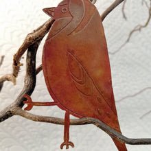 Load image into Gallery viewer, Goldfinch bird decoration in copper handmade by Sharon McSwiney