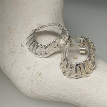 Load image into Gallery viewer, Godrevy limpet silver shell stud earrings handmade by Sharon McSwiney