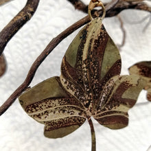 Load image into Gallery viewer, Ivy leaf decoration in brass handmade by Sharon McSwiney