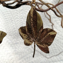 Load image into Gallery viewer, Ivy leaf decoration in brass handmade by Sharon McSwiney