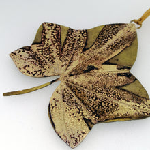 Load image into Gallery viewer, Large ivy leaf decoration handmade by Sharon McSwiney 
