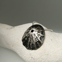 Load image into Gallery viewer, Oxidised silver Sennen Cove pendant necklace handmade by Sharon McSwiney, St Ives
