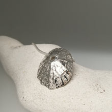 Load image into Gallery viewer, Sennen Cove limpet shell in sterling silver handmade pendant necklace by Sharon McSwiney