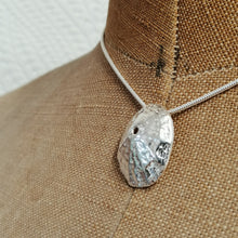 Load image into Gallery viewer, Sennen Cove limpet shell in sterling silver handmade pendant necklace by Sharon McSwiney
