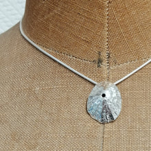 Load image into Gallery viewer, Sennen Cove limpet shell in sterling silver handmade pendant necklace by Sharon McSwiney