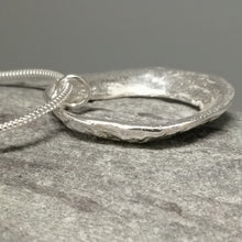 Load image into Gallery viewer, Large Marazion beach limpet silver necklace handmade by Sharon McSwiney St Ives