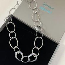 Load image into Gallery viewer, Loopy limpet oxidised necklace pendant