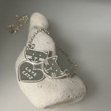 Load image into Gallery viewer, Love cats necklace
