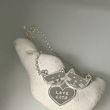 Load image into Gallery viewer, Love cats necklace
