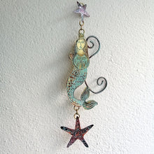 Load image into Gallery viewer, Metal mermaid wall piece