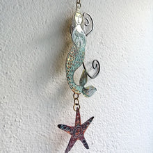 Load image into Gallery viewer, mermaid metalwork by Sharon McSwiney in etched brass