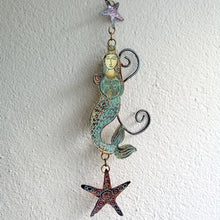 Load image into Gallery viewer, mermaid metalwork by Sharon McSwiney in etched brass