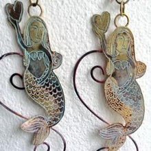 Load image into Gallery viewer, Mermaid with heart wall piece