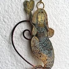 Load image into Gallery viewer, Mermaid with heart wall piece